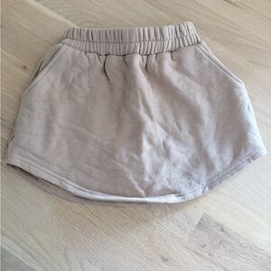 Beige Mini Skirt